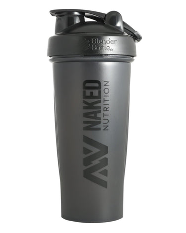 Naked Nutrition Shaker Bottle with Blender Ball - 28oz - Grey